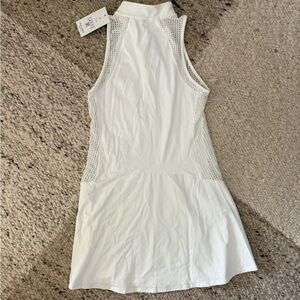 White Sleeveless Tennis Dress